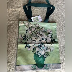 Floral Green Tote Bag